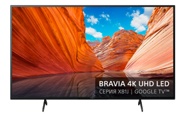 Телевизор 75" X81J Sony BRAVIA 4K Google TV 2021 фото 1