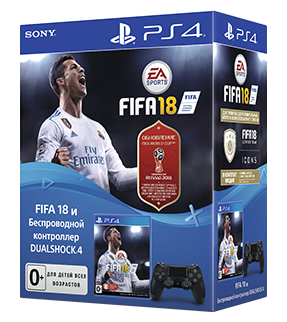 Игра для PS4 FIFA 2018 и Беспроводной контроллер DUALSHOCK® 4 фото 1