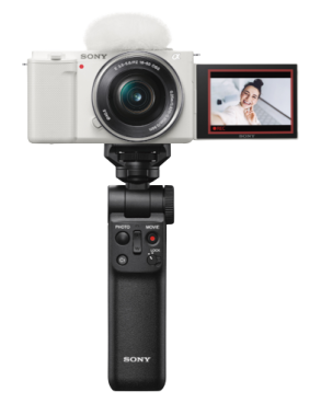 ZV-E10 камера для блогинга со сменной оптикой в комплекте с зум-объективом и рукояткой GP-VPT2BT фото 1