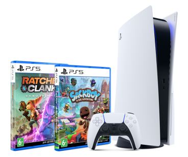 Консоль Playstation®5 в комплекте с играми Ratchet & Clank: Сквозь Миры и Сэкбой: Большое приключение фото 1